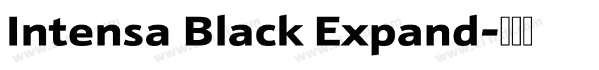 Intensa Black Expand字体转换 Intensa Black Expand字体转换